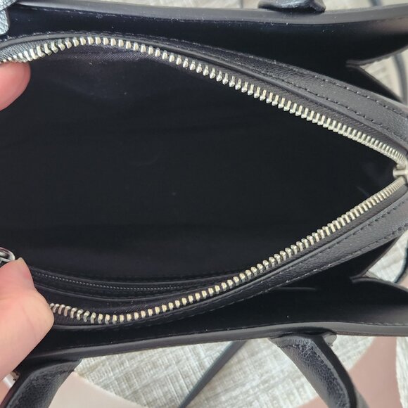 Michael Kors Laila Small Leather Satchel Bag- Black - Picture 11 of 12